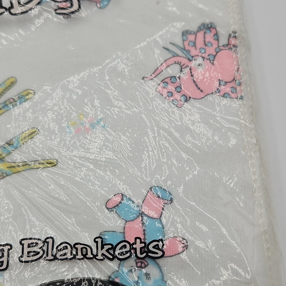 Vintage Rockabye Baby Receiving Blankets 26 X 34